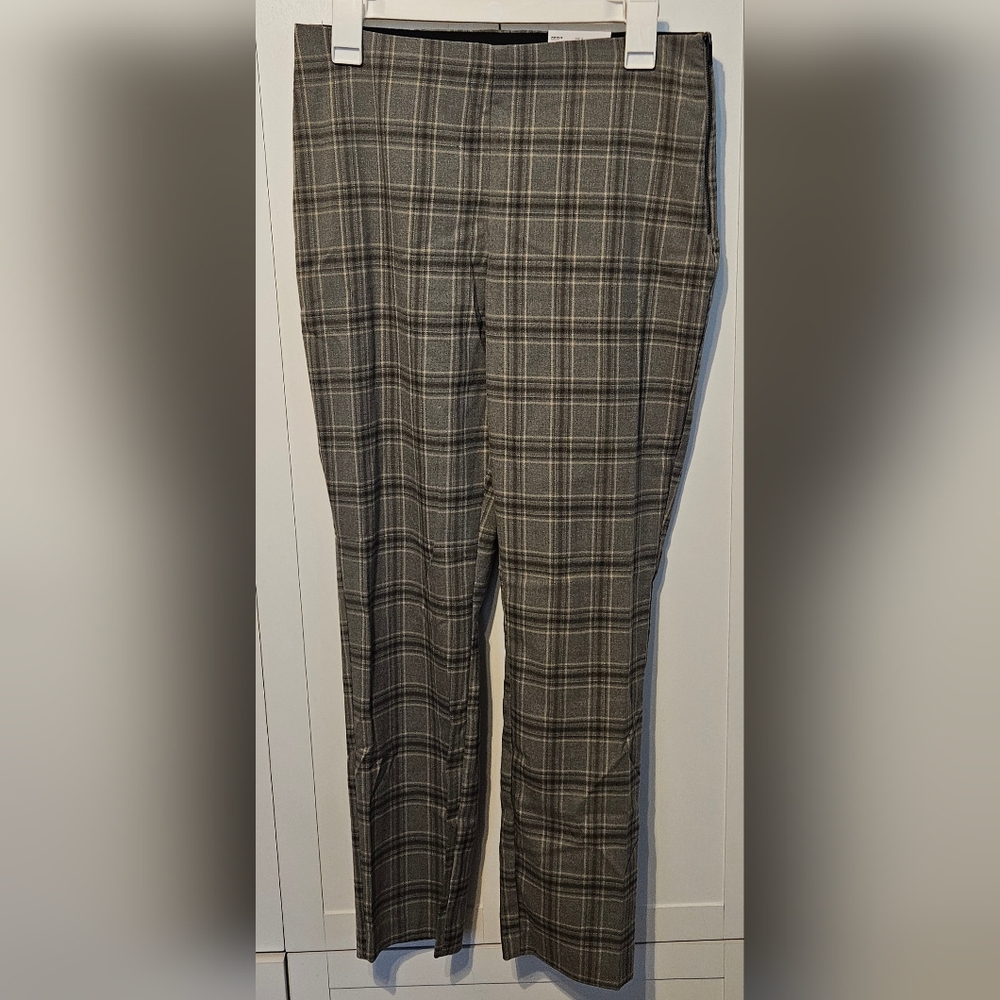 Nine West Gray Side-Zip Skinny Dress Pants Size 10